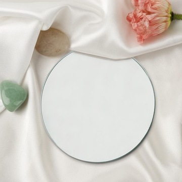 3 szt. Solidne lustrzane talerze do zdjęć okrągłe 14 cm