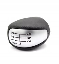 фото thumb №5, Ручка переключения передач renault koleos i 2008- 6 передач серебристая кожа