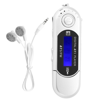MP3-ПЛЕЕР USB-ПЕРЕВОД FM-РАДИО СЕРЕБРЯНЫЙ, серебристый