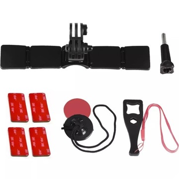 Крепление на шлем Держатель для шлема для камер GoPro 12, 11, 10, 9, 8, 7, 6, 5 MAX DJI