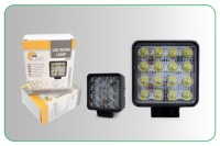 фото thumb №4, X2 лампа робоча 16 led 43w 12v 24v kamar na болти квадратний