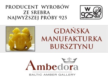 Серебряная ложка с янтарными розами на Крещение