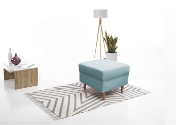 PODNÓŻEK LOFT fotel uszak skandynawski