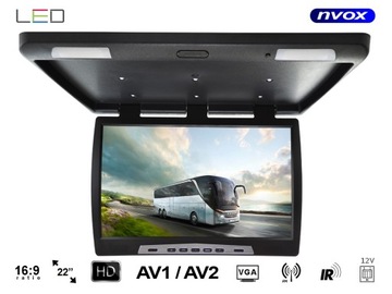 ПОТОЛОЧНЫЙ АВТОМОБИЛЬНЫЙ МОНИТОР 22 ДЮЙМА RCA VGA FM IR