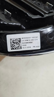 фото thumb №15, Решётка радиатора решётка радиатора решётка радиатора радиатора mercedes c-klasa w205 a2058802683