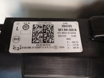 фото thumb №12, Vw golf viii r-line лампа повний led ліва 5h1941059n