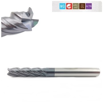 Frez węglik VHM 5mm 5X30X75 4 pióra 45 HRC