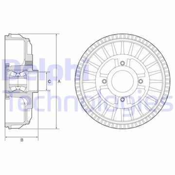 фото thumb №3, Барабан гальмівний зад delphi bfr621