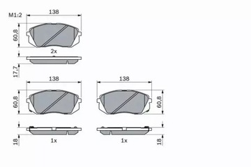 фото thumb №13, Bosch диски+ тормозные колодки перед hyundai ix35 i40 kia optima sportage 300mm