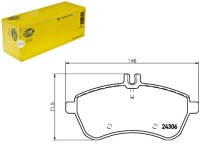 фото thumb №1, Комплект гальмівних колодок гальмівних hella 37584 pad1565 ld