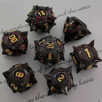 Набор Chigiriki из 7 металлических костей RPG