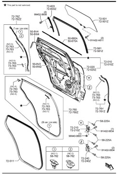 фото thumb №2, Двері ліві зад mazda cx-9 tc 2016-2022 зад нове оригінальний номер