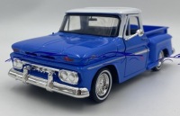 GMC C1000 1966 Fenderside Pickup 1:24 Motormax 79035 синий