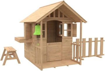 ДЕРЕВЯННЫЙ САДОВЫЙ ДОМ С ВЕРАНДОЙ для детей, МОДУЛЬНЫЙ, FSC дерево TPToys