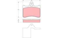 Тормозные колодки тормозные оси  задний lucas citroen xantia xm rgw Цена, фото thumb