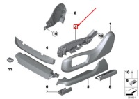 Bmw 5 f10 передня права захист зовнішнього підтримка сидіння 52107317458 Ціна, фото thumb