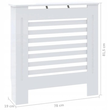 Радиаторная крышка, MDF, белый, 78 см