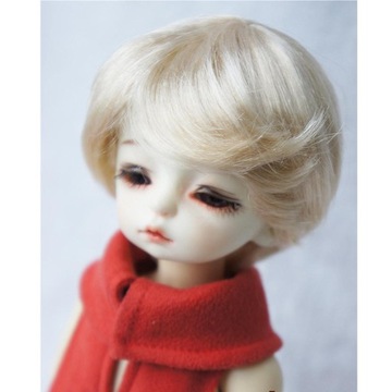 2 волоса куклы BJD 7-8 дюймов, золотые, подходят 1/4