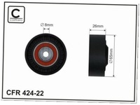 фото thumb №2, Ролик ремень клиновой audi q5 8r 2.0 3.0 a5 8f 2.0 8t 2.7 3.0 a8 d3 3.0