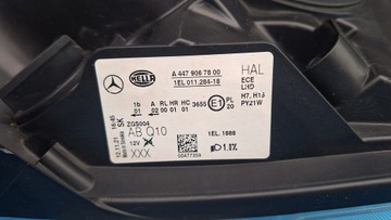 фото thumb №8, Mercedes vito w447 лампа права передня чорний засіб