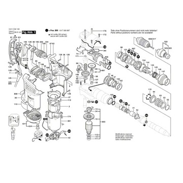 Łożysko kulkow Młotowiertarka BOSCH GBH4-32DFR 100