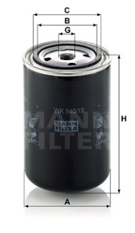 Фильтр топлива mann-filter wk940/19 Цена, фото thumb