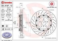 фото thumb №1, Brembo 09.a187.13 диск тормозная