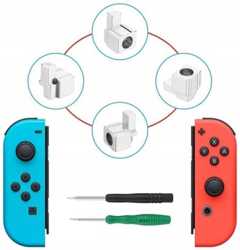 МЕТАЛЛИЧЕСКИЕ ЗАЩЕЛКИ JOY-CON NINTENDO SWITCH