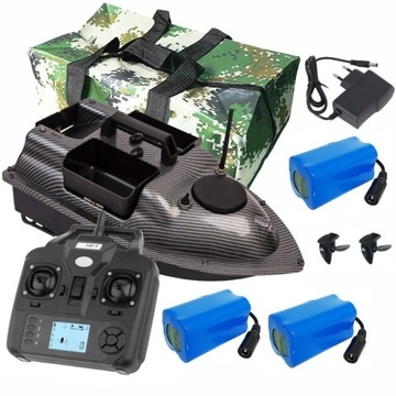 ЛОДКА-приманка V010 3 АККУМУЛЯТОРА GPS САМОВОЗВРАТ