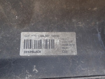 фото thumb №4, Планка пороговая порог правые vw golf 6 vi r20 r line