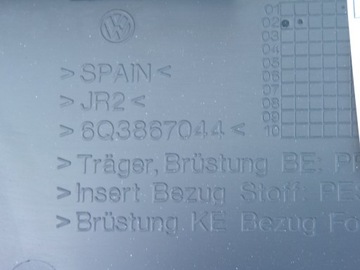 фото thumb №4, Боковина оббивка правий зад 6q3867044 vw polo 9n iv 3 двері