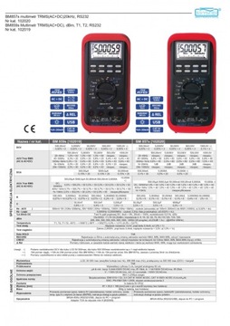 Профессиональный измеритель VFD/дБм/T1/2, USB BRYMEN