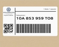 фото thumb №1, Заглушка, silver глянцевый 10a853959to8 vw id.3