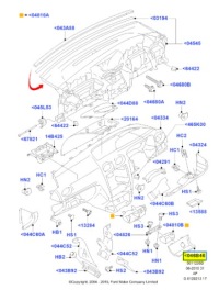 фото thumb №8, Коврик, номерной знак индикаторов ford focus 04-08/focus c-max 03-07 cap 1355544
