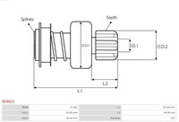 фото thumb №4, Зчеплення односторонній, стартер as-pl sd9022