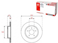 фото thumb №1, Тормозные диски тормозные 2szt. задняя nissan leaf x-trail iii renault koleos ii