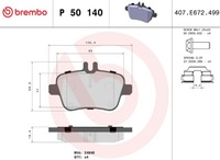 фото thumb №9, Тормозные колодки тормозные задние infiniti q30 qx30 mercedes a b cla gla оригинал