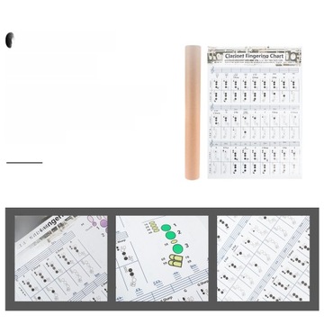 ПЛАКАТ CLARNETT CHORD РУКОВОДСТВО ПО ИЗУЧЕНИЮ ХОРА CLARNET