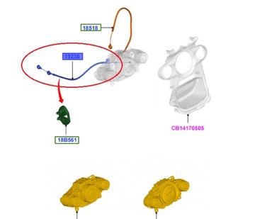 фото thumb №14, Трос нагревателя ford fiesta 09- 12- оригинальный номер