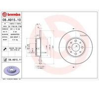 фото thumb №1, Brembo диск гальмівна 251x10 p alfa romeo mito