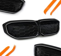 фото thumb №2, Led решётка радиатора решётка радиатора решётки радиатора bmw i3 22-23 чёрный блеск diament iconic главный
