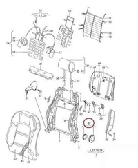 фото thumb №6, Ручка настроек чёрные vag audi a3 s3 2004