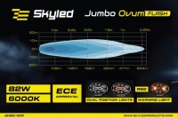 Фара дальний свет skyled jumbo ovum flash led с освещение pozycyjnymi Оригинал, фото thumb