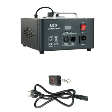 Вертикальный дымогенератор со светодиодной подсветкой RGB 1200Вт, пульт DMX /Firefog+ жидкость 1л