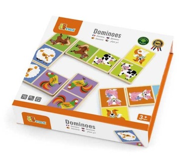 Деревянное домино Farma Viga Toys 28 элементов