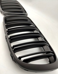 фото thumb №10, Решітка радіатора решітка радіатора решітки радіатора bmw x1 f48 2015-2019 подвійний перекладини чорний mat