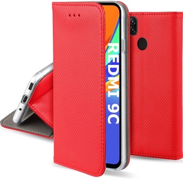 ЧЕХОЛ ДЛЯ XIAOMI REDMI 9C SMART МАГНИТНЫЙ ЧЕХОЛ + СТЕКЛО
