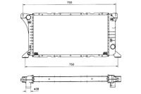 Nrf 506212 радиатор, система охлаждение двигателя Цена, фото thumb