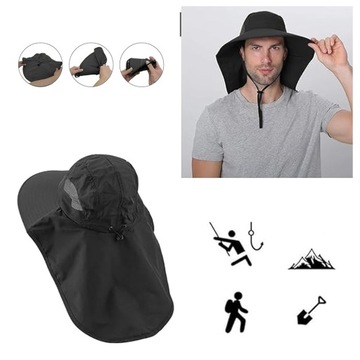 kapelusz turystyczny na słońce modny wygodny roam rozm l/xl Ochrona UV.