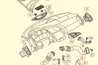 фото thumb №9, Audi r8 4s передняя стекло, защита радиатора, панель 423819401b01coryginalna